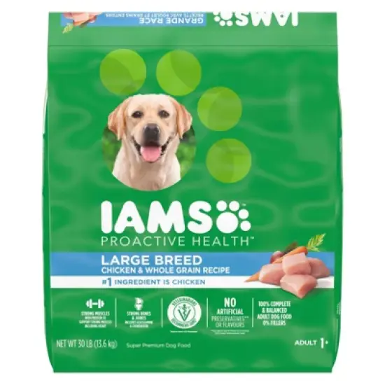 IAMS Proactive Health Chicken & Whole Grains Recipe Large Breed Adult Premium Dry Dog Food image {8}