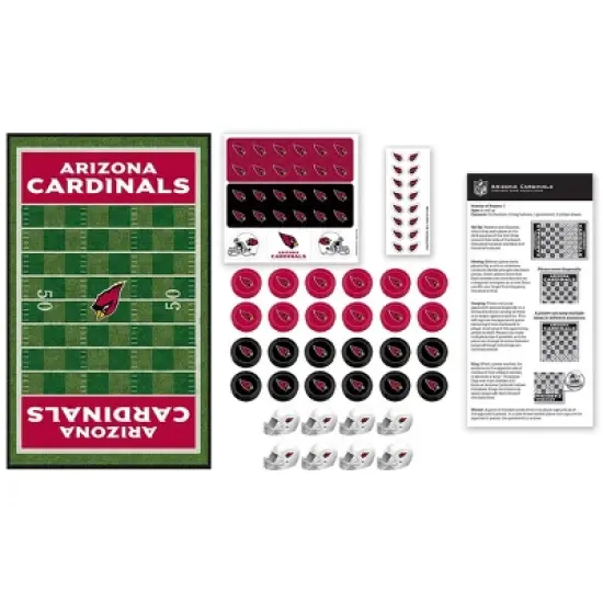MasterPieces Officially licensed NFL Arizona Cardinals Checkers Board Game for Families and Kids ages 6 and Up image {2}