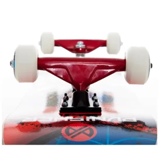 Punisher Jester Skateboard with 7 Layer Canadian Maple Double Kick Concave Deck & ABEC-7 High Speed Bearings (Blue) image {2}