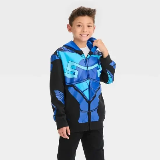 Boys' DC Comics Blue Beetle Zip-Up Sweatshirt - Blue image {3}
