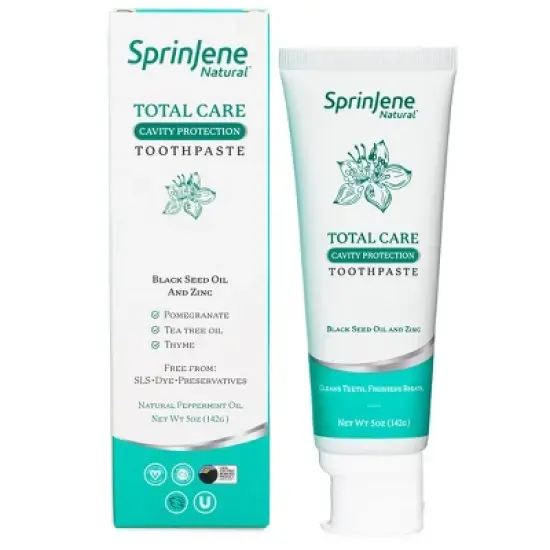 SprinJene Natural Total Care Cavity Protection Toothpaste - 5oz image {2}