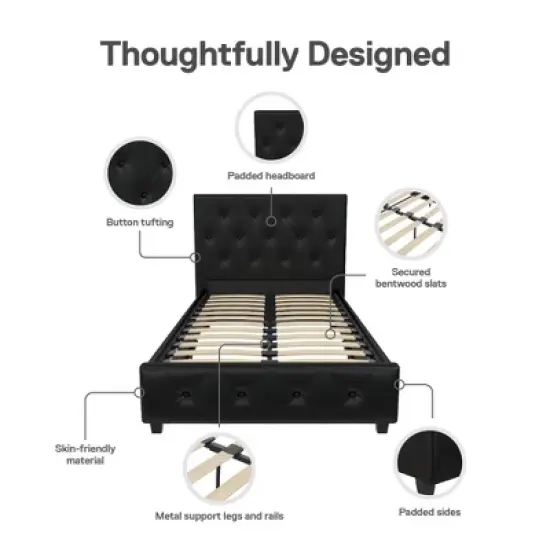 DHP Dakota Upholstered Platform Bed image {8}