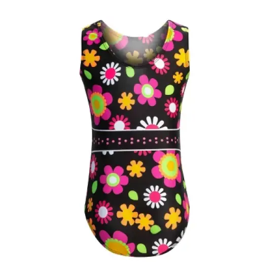 GK Elite Girls' Simone Biles Flower Power Leotard image {6}