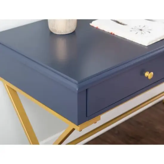 2 Drawer Campaign Desk - Linon image {10}