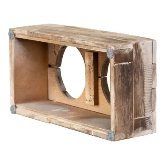 Huntley Pet Elevated Dog and Cat Double Bowl Feeder Stainless Steel Bowls (Berjen, Small) image {7}