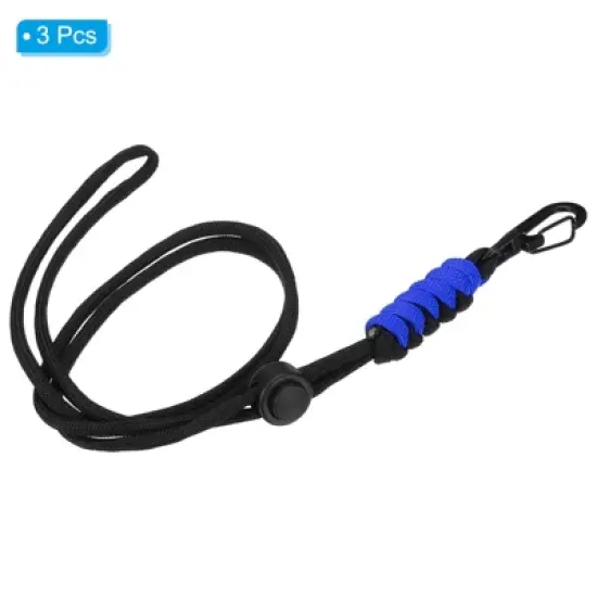 Unique Bargains Polyester Wear-resistant ID Card Neck Lanyards with Hook 3 Pcs image {2}