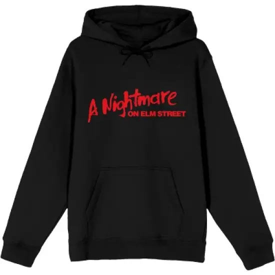 A Nightmare on Elm Street Red Text Logo Men's Black Sweatshirt image {5}