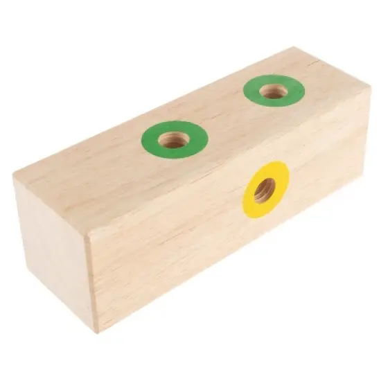 Screw Block Toy- Kids Wooden Manipulative with Screws and Screwdriver-Fun Fine Motor Development Activity for Boys and Girls by Toy Time image {2}