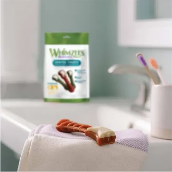 WHIMZEES by Wellness Medium Value Bag Dental Chew Dog Treat with Vegetable Flavor - 12.7oz image {5}
