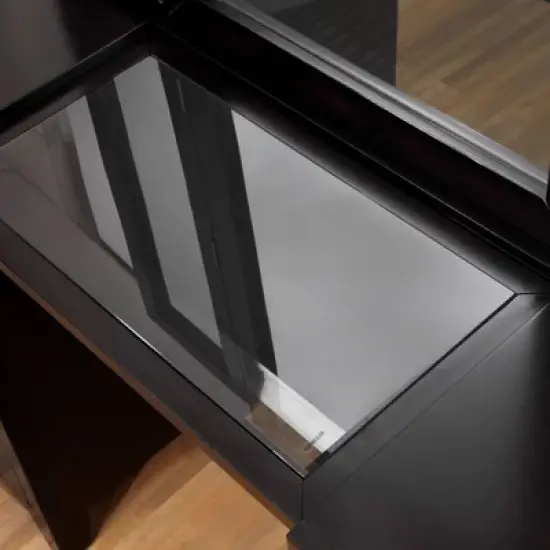 3pc Scrugham Contemporary 6 Drawer Vanity with Barstool Espresso - miBasics image {3}