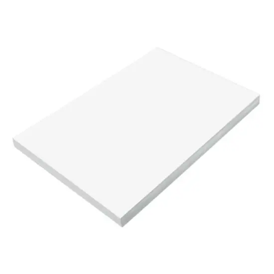 Prang Heavyweight Construction Paper, Bright White, 12" x 18", 500 Sheets image {2}