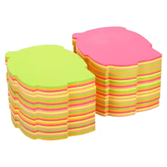 Unique Bargains Multicolored Leaf Shape Sticky Notes 100 Sheets/Pad image {5}