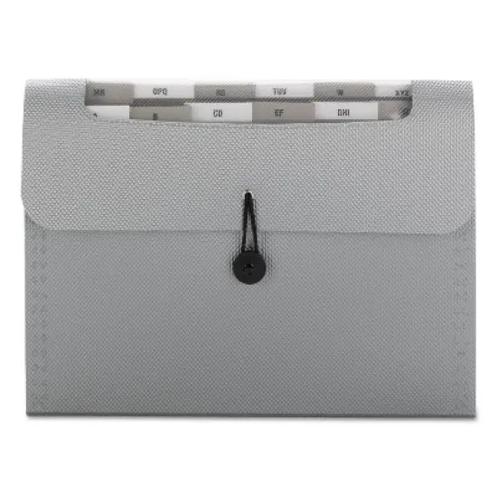 Smead Step Index Organizer 12-Pocket Letter Poly Silver 70903 image {3}
