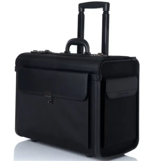 Alpine Swiss Rolling 17" Laptop Briefcase on Wheels Attache Lawyers Case Legal Size image {11}