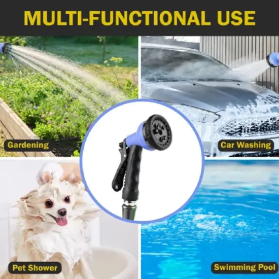 KOTTO Heavy Duty Garden Hose, 5/8" High Flow, Lightweight, Leak-Proof, Flexible Water Hose for Outdoors image {4}