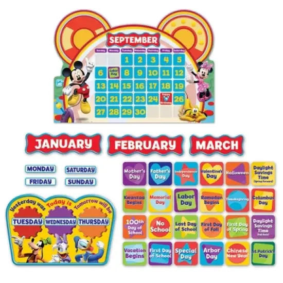 Eureka&reg; Mickey Mouse Clubhouse&reg; Calendar Bulletin Board Set image {3}