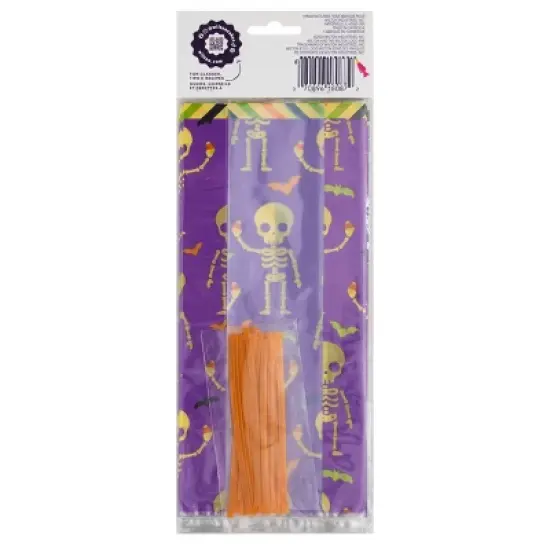 Wilton Halloween 20ct Skeleton Resealable Treat Bags image {3}