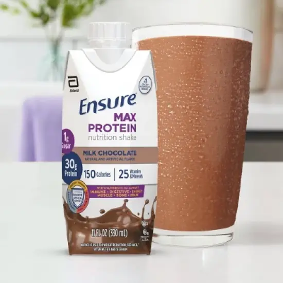 Ensure Max Protein Nutrition Shake - Milk Chocolate - 30g Protein - 11 fl oz/4pk image {11}