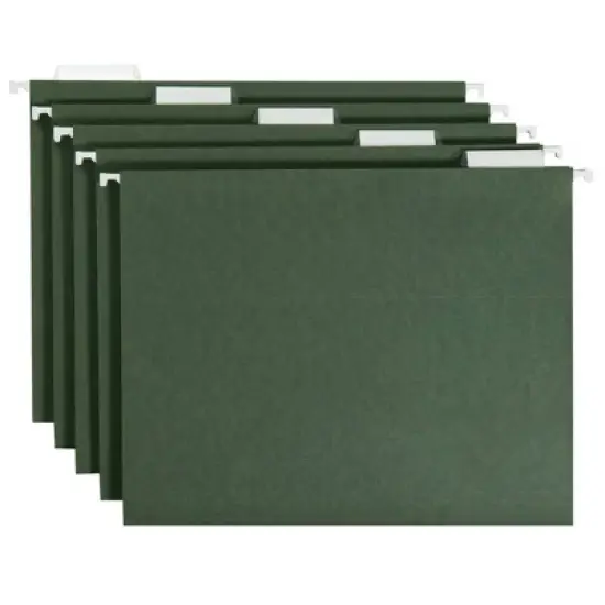 20ct Hanging File Folders Letter Size Green - up&up&trade;: Paperboard Core, File Organizer, 100 Sheet Capacity, 20 Pack image {5}
