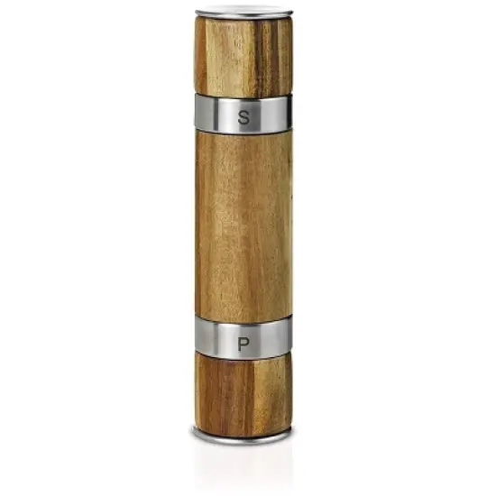 AdHoc Duomill Double Salt & Pepper Mill Acacia Wood image {5}