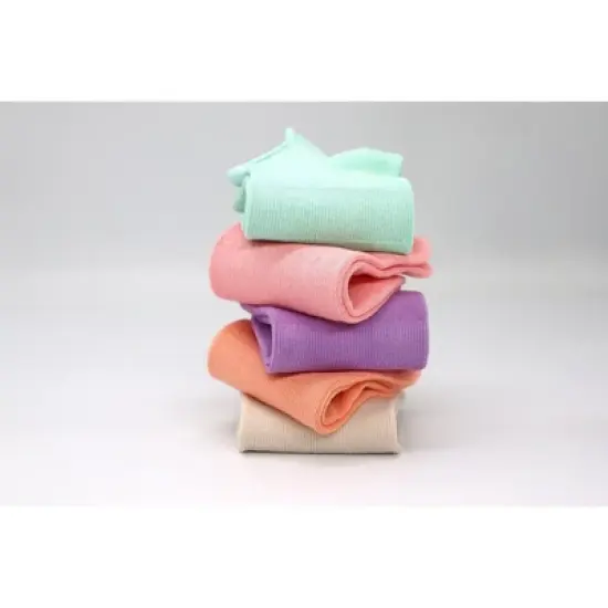 SERISIMPLE Women Ultra Thin Socks Viscose Bamboo Low Cut No Show Anti Odor Arch Support Mesh Socks 5 Pairs image {3}