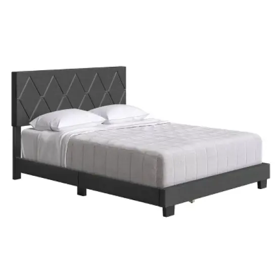 Darcy Diamond Stitched Upholstered Bed - Eco Dream image {4}