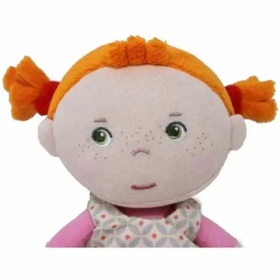 HABA Snug Up Roya - 10" Soft Doll with Fuzzy Red Pigtails and Embroidered Face image {1}