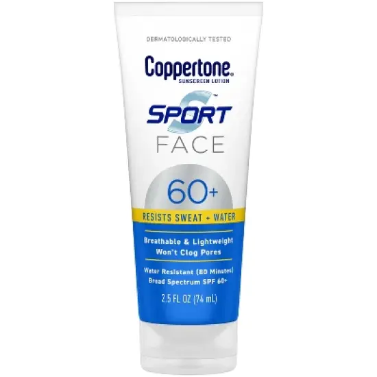 Coppertone Sport Face Lotion - SPF 60+ - 2.5 fl oz image {14}