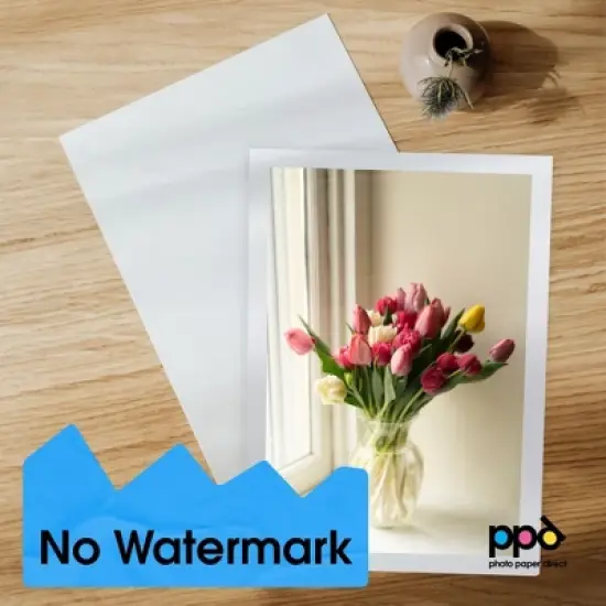 PPD Glossy Photo Paper 8.5x11" 50 sheets 255 gsm for Inkjet Printers image {4}