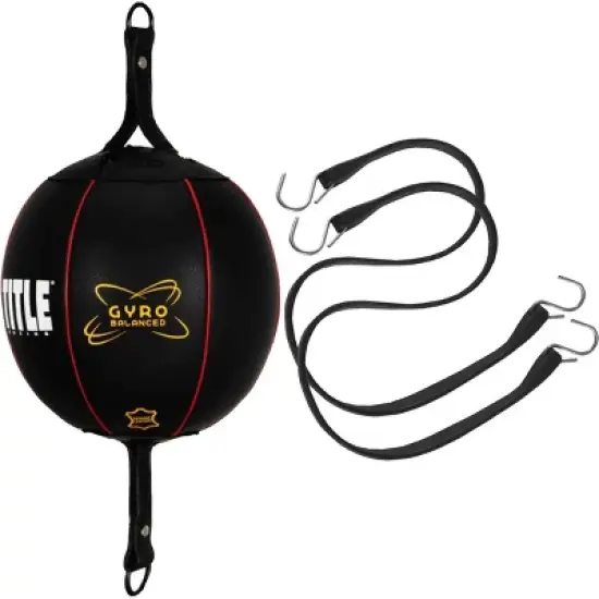 Title Boxing Gyro Balanced Leather Double End Bag - Black image {2}