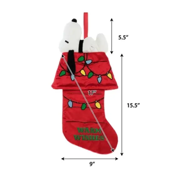 WondaPop Peanuts Snoopy 3D Plush Stocking image {3}