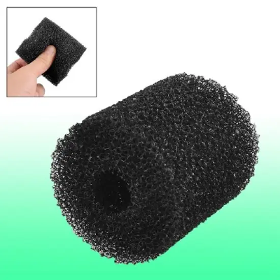 Unique Bargains Reusable Cylinder Shaped Filter Sponge Black for Aquarium Fishbowl image {1}