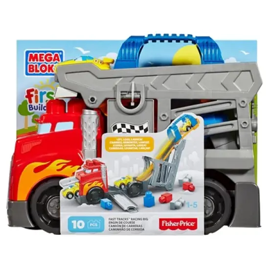 MEGA BLOKS Build & Race Rig Building Set - 16pcs image {8}