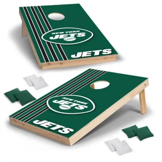 NFL New York Jets 2'x3' Wood Cornhole Set image {7}