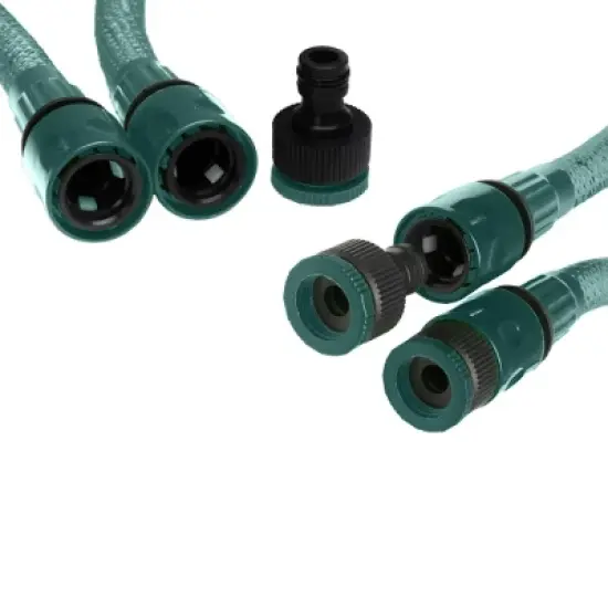 Livero 1181" Garden Hose Expandable for All Taps with 8 Functions Nozzle - Dark Green image {3}