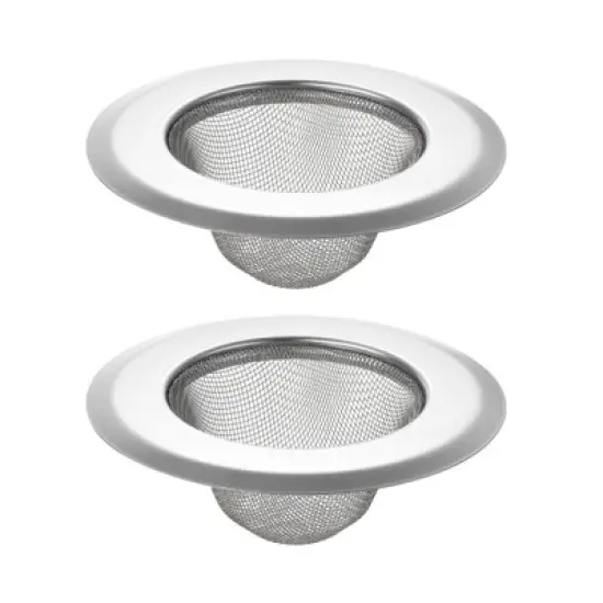 Unique Bargains Stainless Steel Mesh Durable Rust-Proof Kitchen Sink Strainer 2 Pcs image {3}