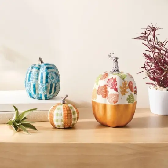 3ct Halloween Craft Decoupage Pumpkin Decorating Kit - Mondo Llama&trade; image {1}