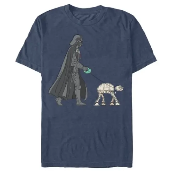 Men's Star Wars Darth Vader AT-AT Walking the Dog T-Shirt image {8}