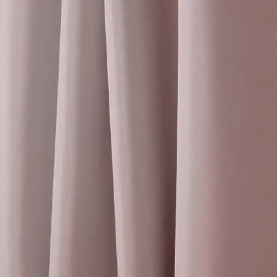 Set Of 2 Canvas Grommet Top Light Filtering Window Curtain Panels - Nicole Miller image {2}