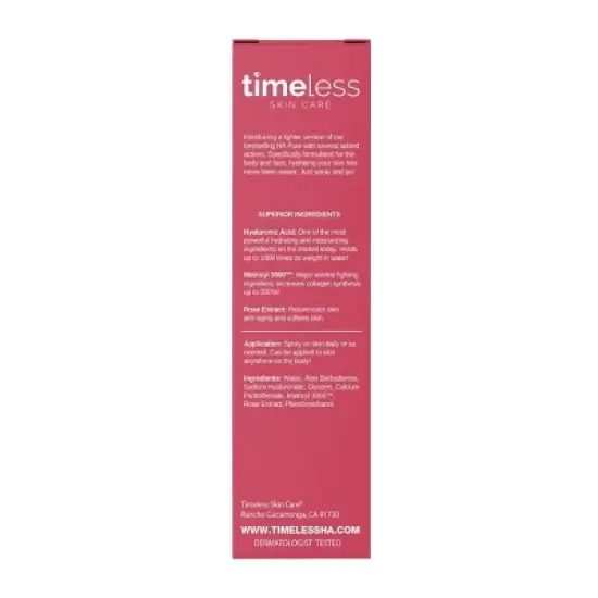 Timeless Skin Care HA Rose Extract Spray with Matrixyl 3000 - 4 fl oz image {4}
