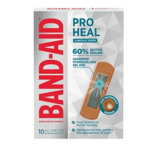 Band-Aid Brand Pro Heal Adhesive Bandages with Hydrocolloid Gel Pads - 10 ct image {7}