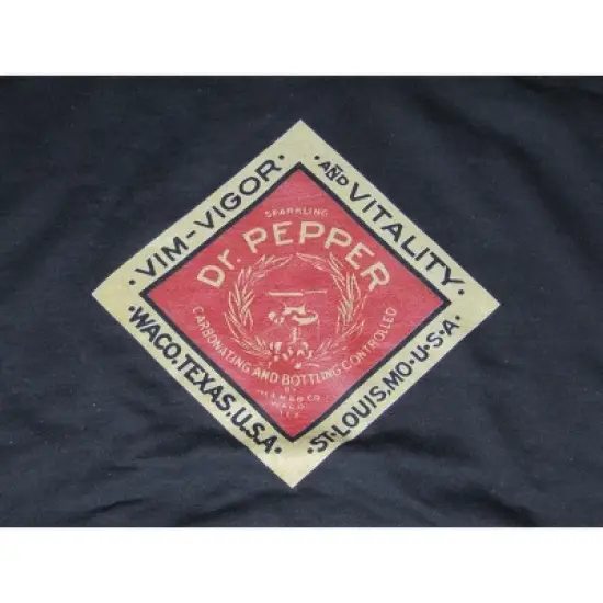 Dr. Pepper Nostalgia Logo Men's Black Graphic Hoodie image {1}