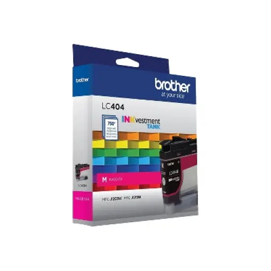Brother LC404 Magenta Standard Yield Ink Cartridge Prints Up to 750 Pages (LC404MS) image {3}