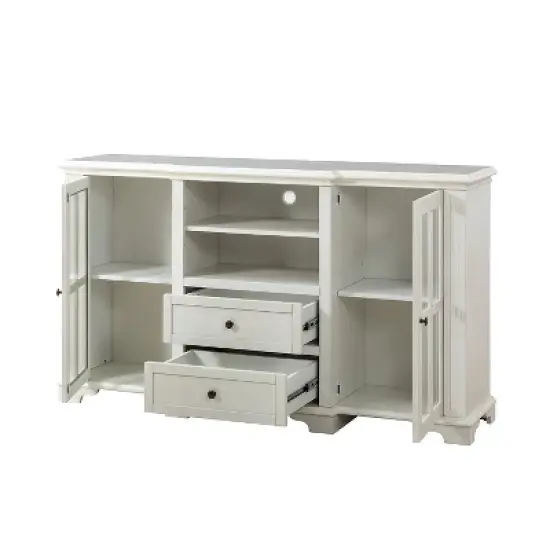 Cedric Living Room TV Stand for TVs up to 65" with 2 Drawers and shelf | KARAT HOME image {2}