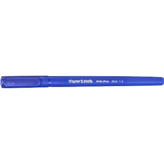 Paper Mate Write Bros. Ballpoint Pen Bold Point Blue Ink Dozen (2124513) image {3}