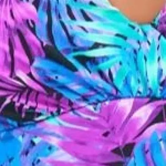 Swim 365 Women&rsquo;s Plus Size Bra-Size Wrap Tankini Top image {2}