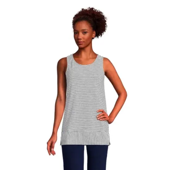 Lands' End Women's Slub Jersey Swing Tunic Tank image {5}