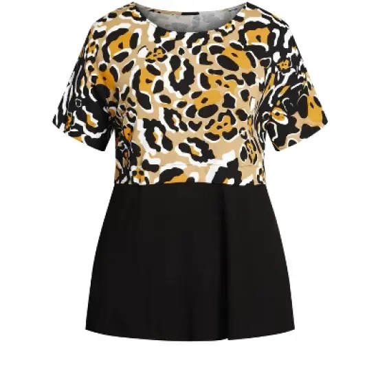 Women's Plus Size Harlow Top - gold | AVENUE image {2}