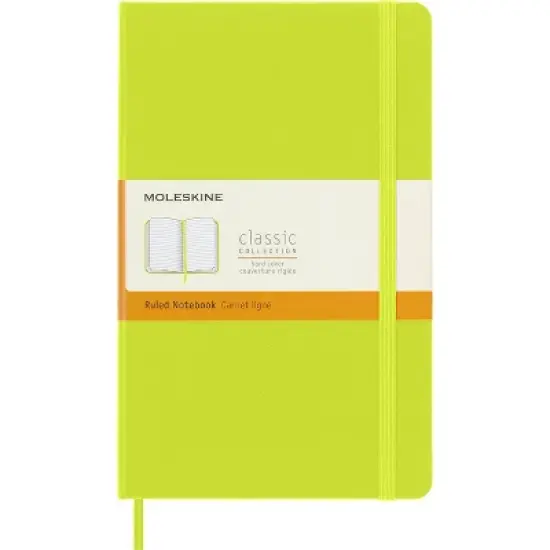 Moleskine Notebook Long Ruled Hard Cover Lemon Green image {6}