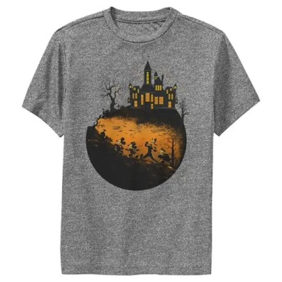 Boy's Mickey & Friends Walking Towards Haunted Mansion Performance Tee image {3}